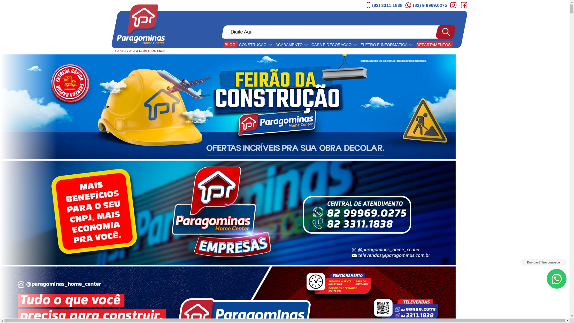 website screenshot of https://www.paragominas.com.br/