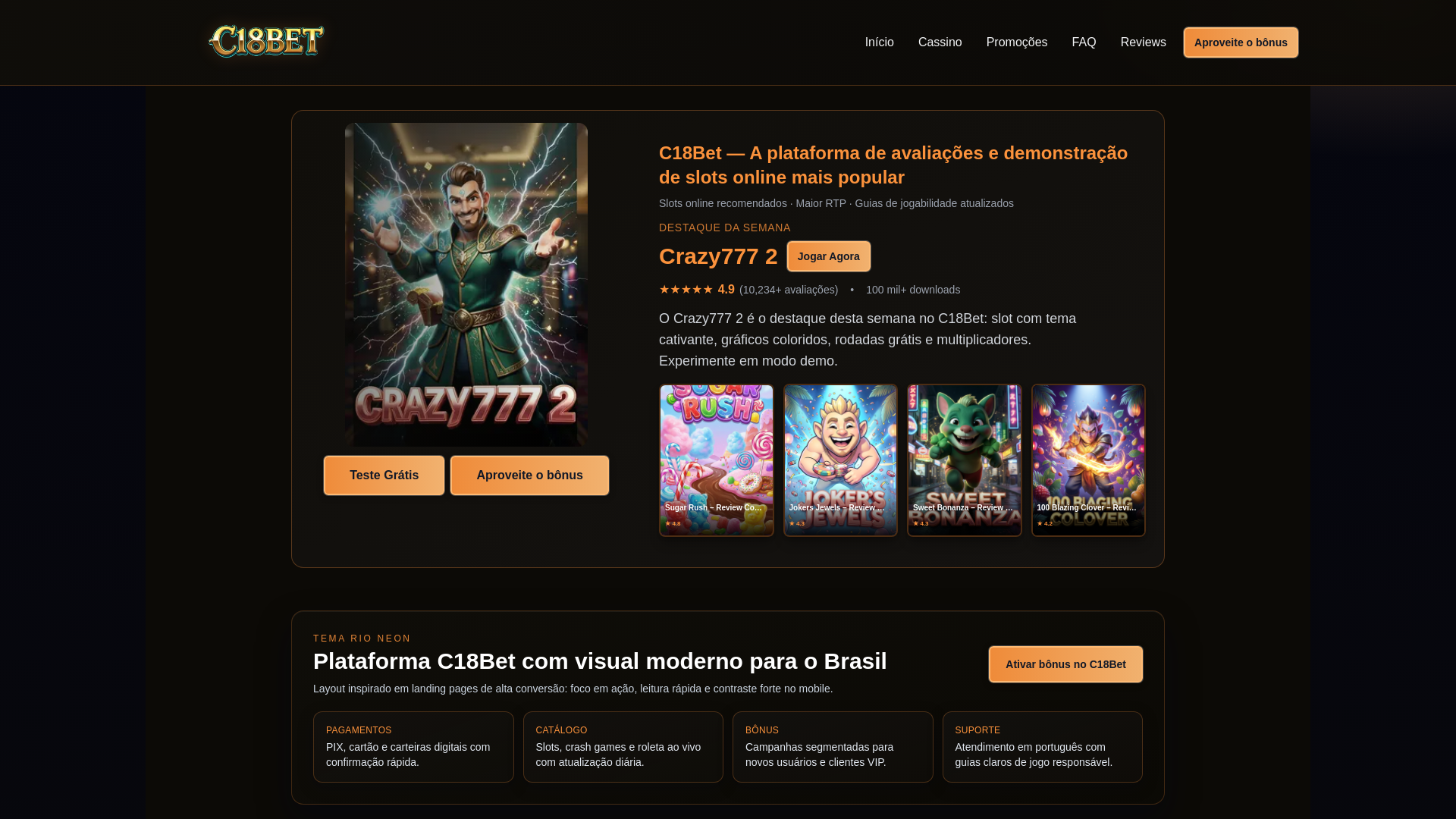 website screenshot of https://www-c18bet-co.pages.dev/