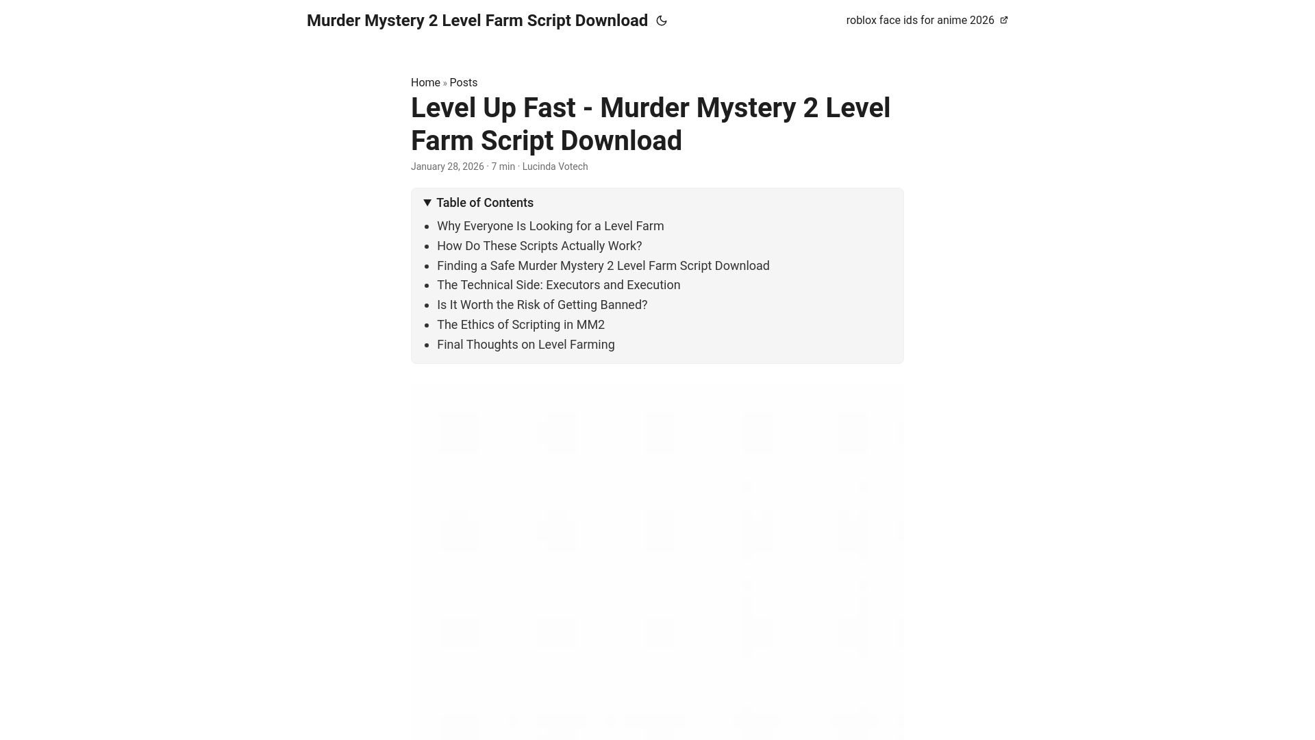 website screenshot of https://murdermystery2levelfarmscriptdownload.pages.dev/