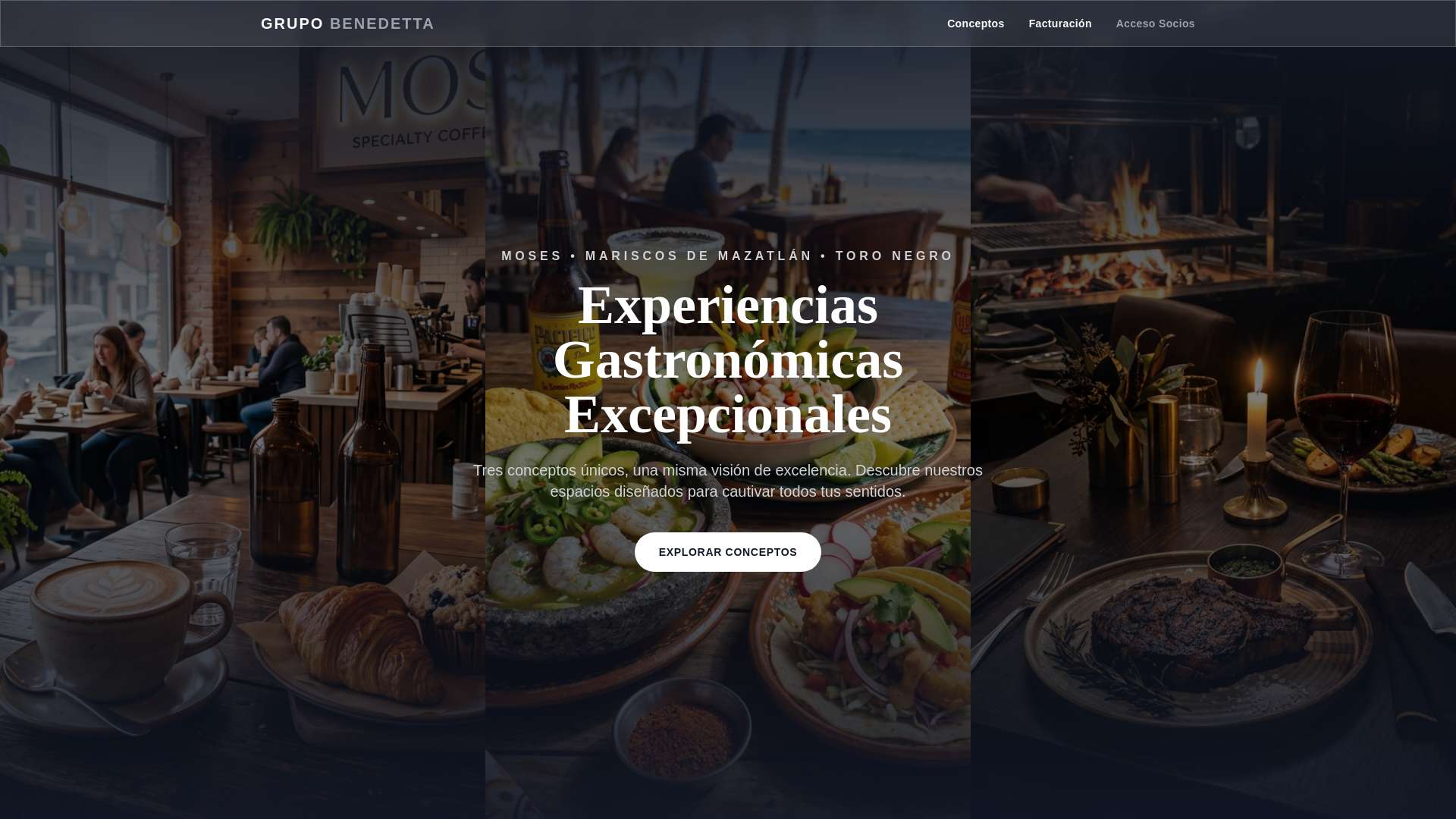 website screenshot of https://demo-benedetta.pages.dev/