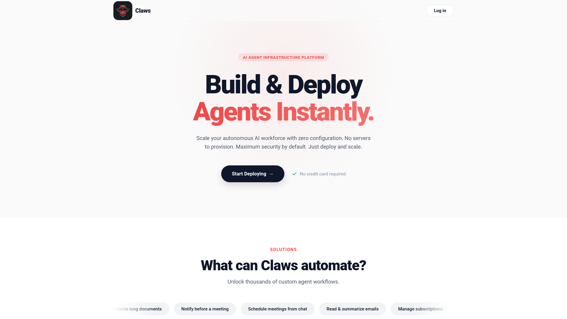 website screenshot of https://yourclaws.live/