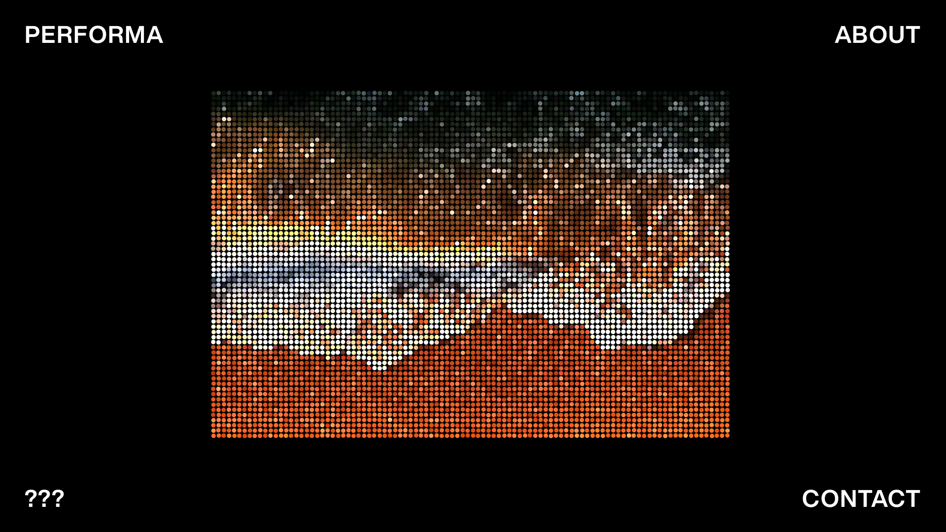 website screenshot of https://performastudio.xyz/