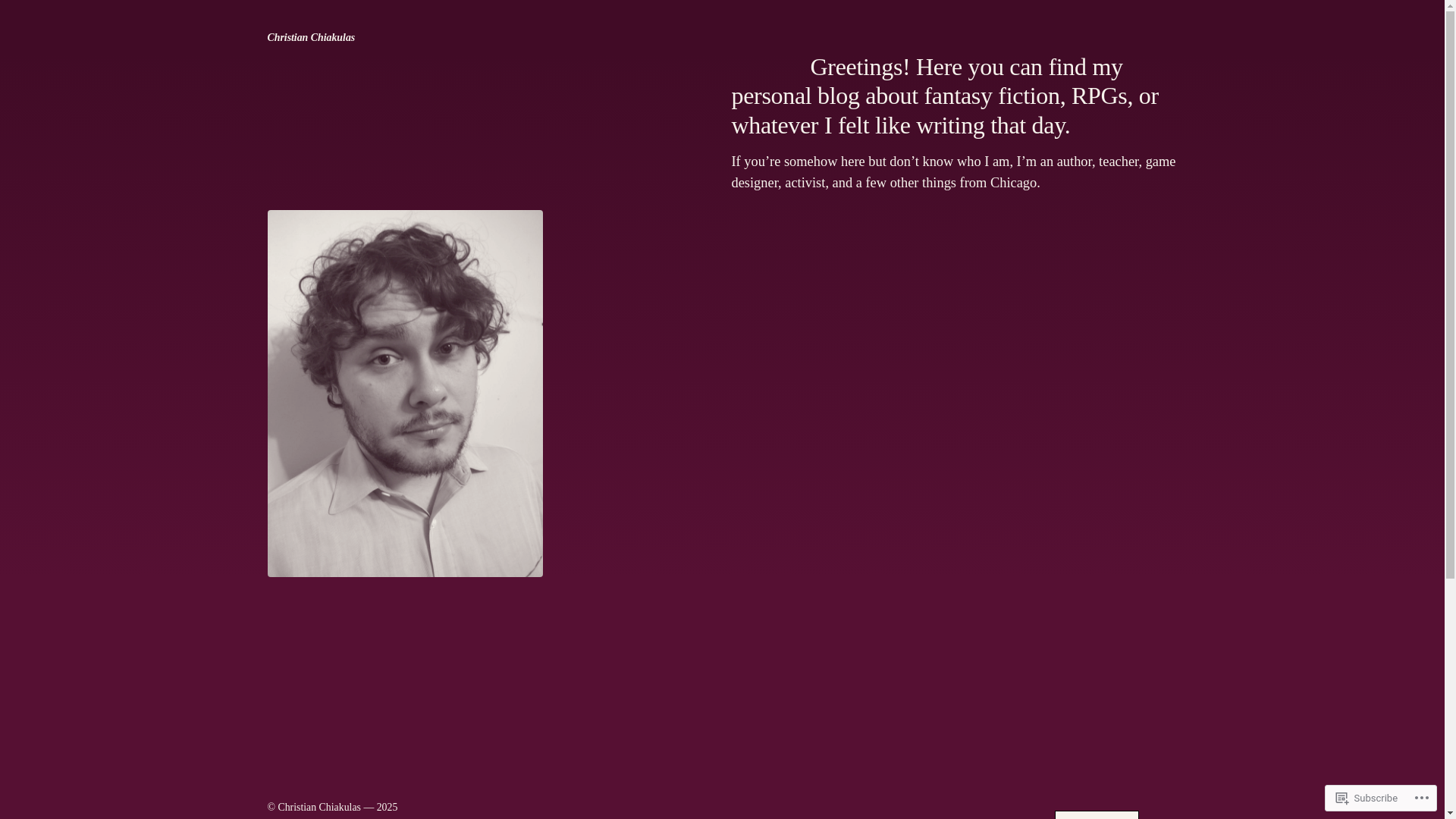 website screenshot of https://christianchiakulas.com/