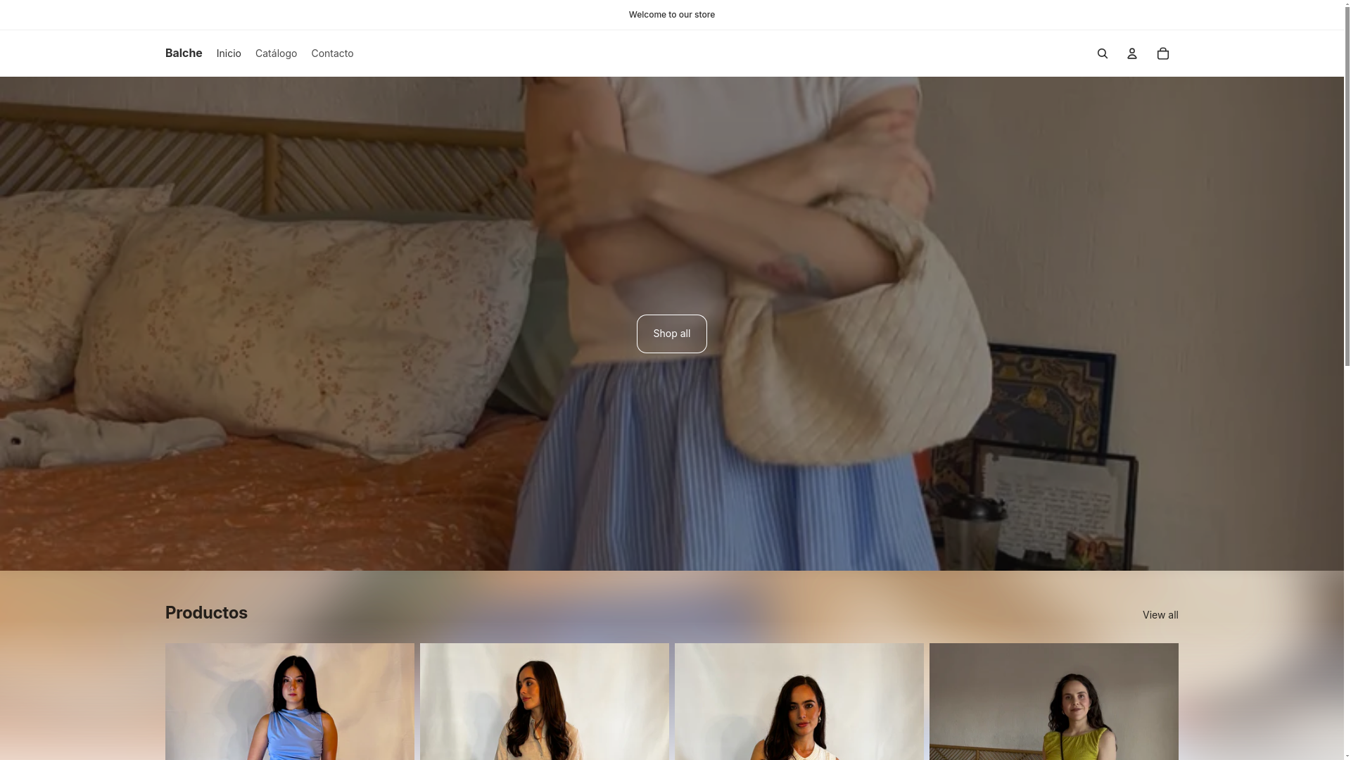 website screenshot of https://balcheboutique.com/