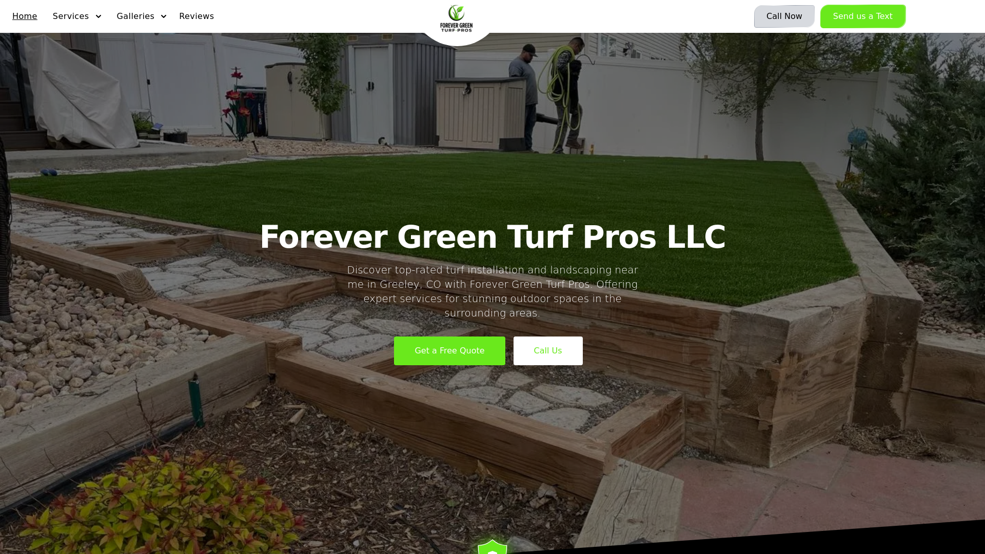website screenshot of https://forevergreenturfpros.com/