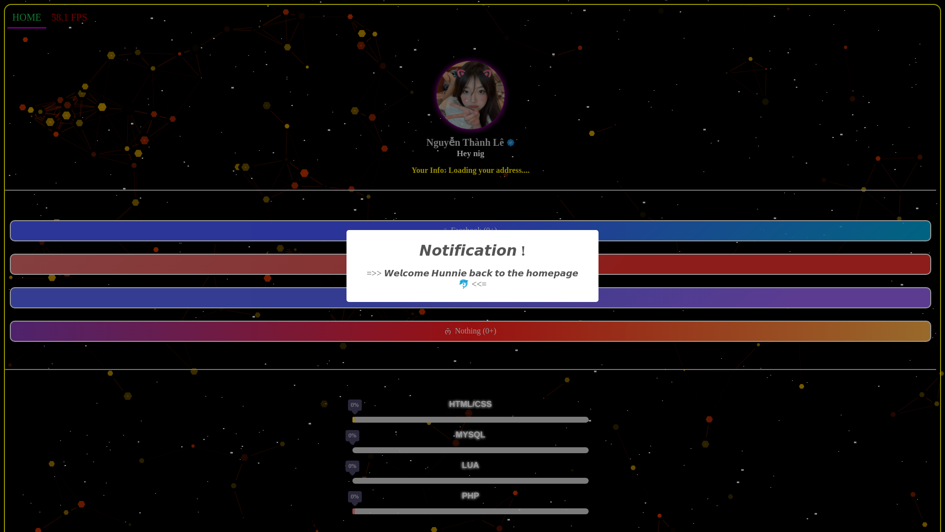 website screenshot of https://thanhledev.pages.dev/