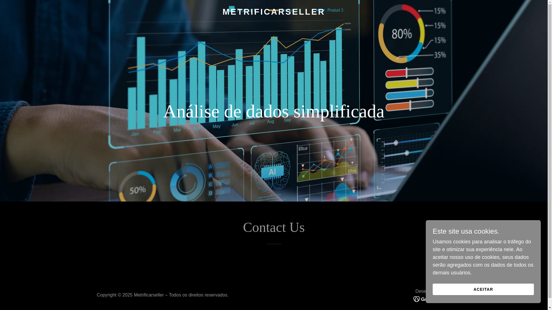 website screenshot of https://metrificarseller.com/