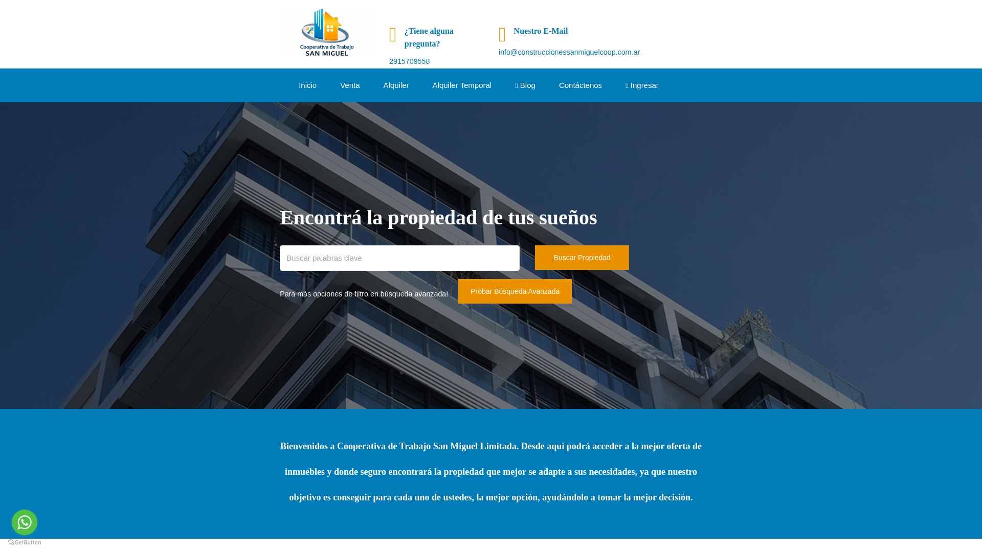 website screenshot of https://construccionessanmiguelcoop.com.ar
