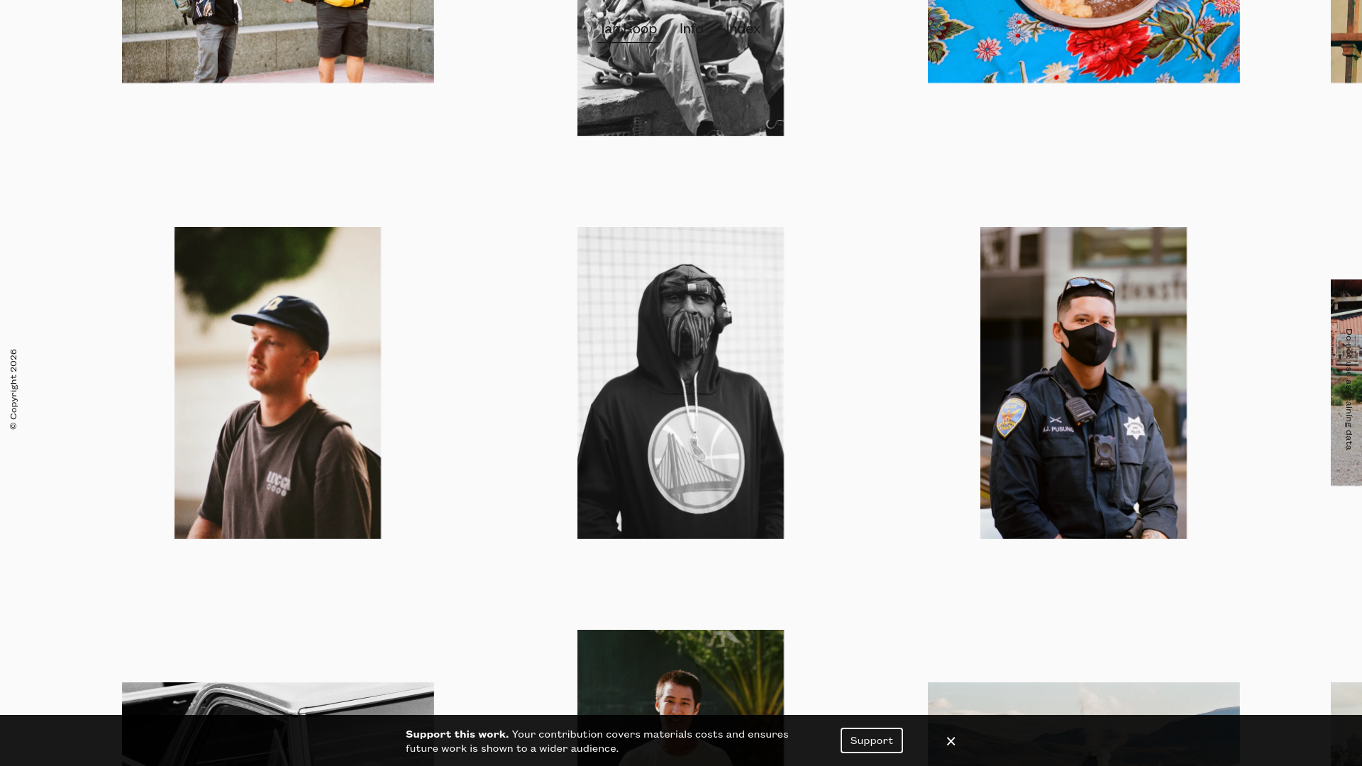 website screenshot of https://ianroop-studio.pages.dev/