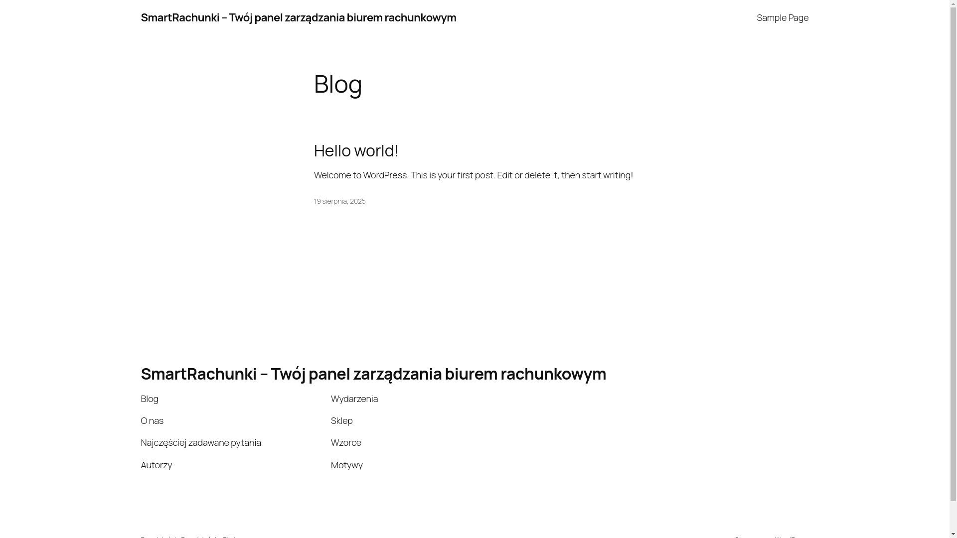 website screenshot of https://smartrachunki.pl/
