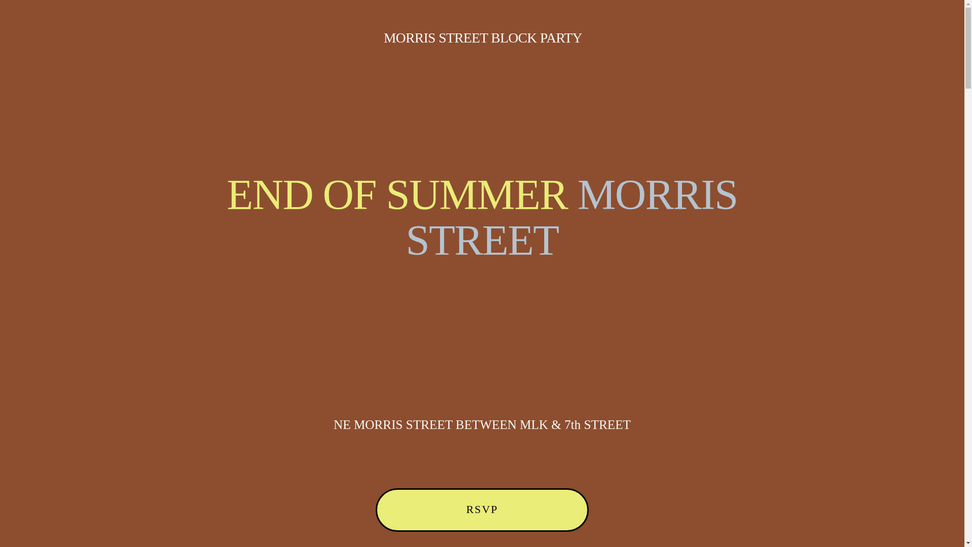 website screenshot of https://morrisstreetblockparty.com/