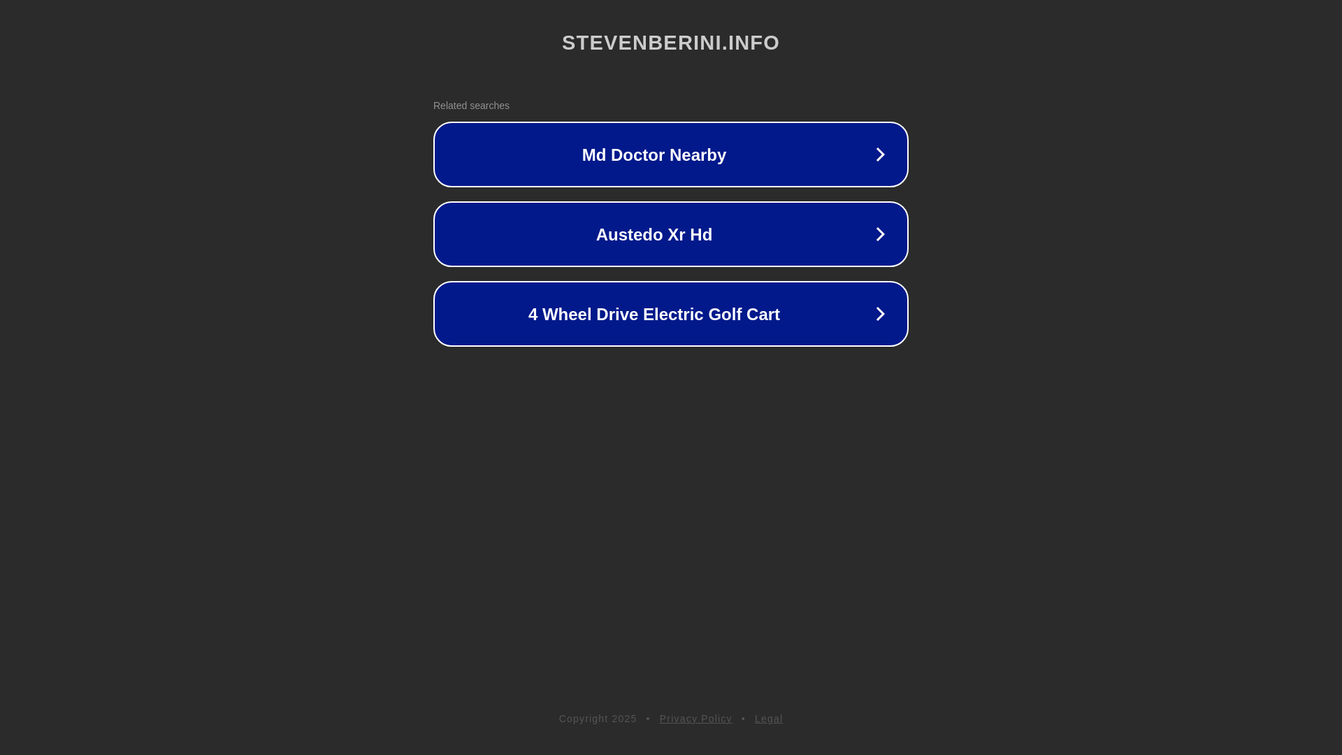 website screenshot of https://stevenberini.info/