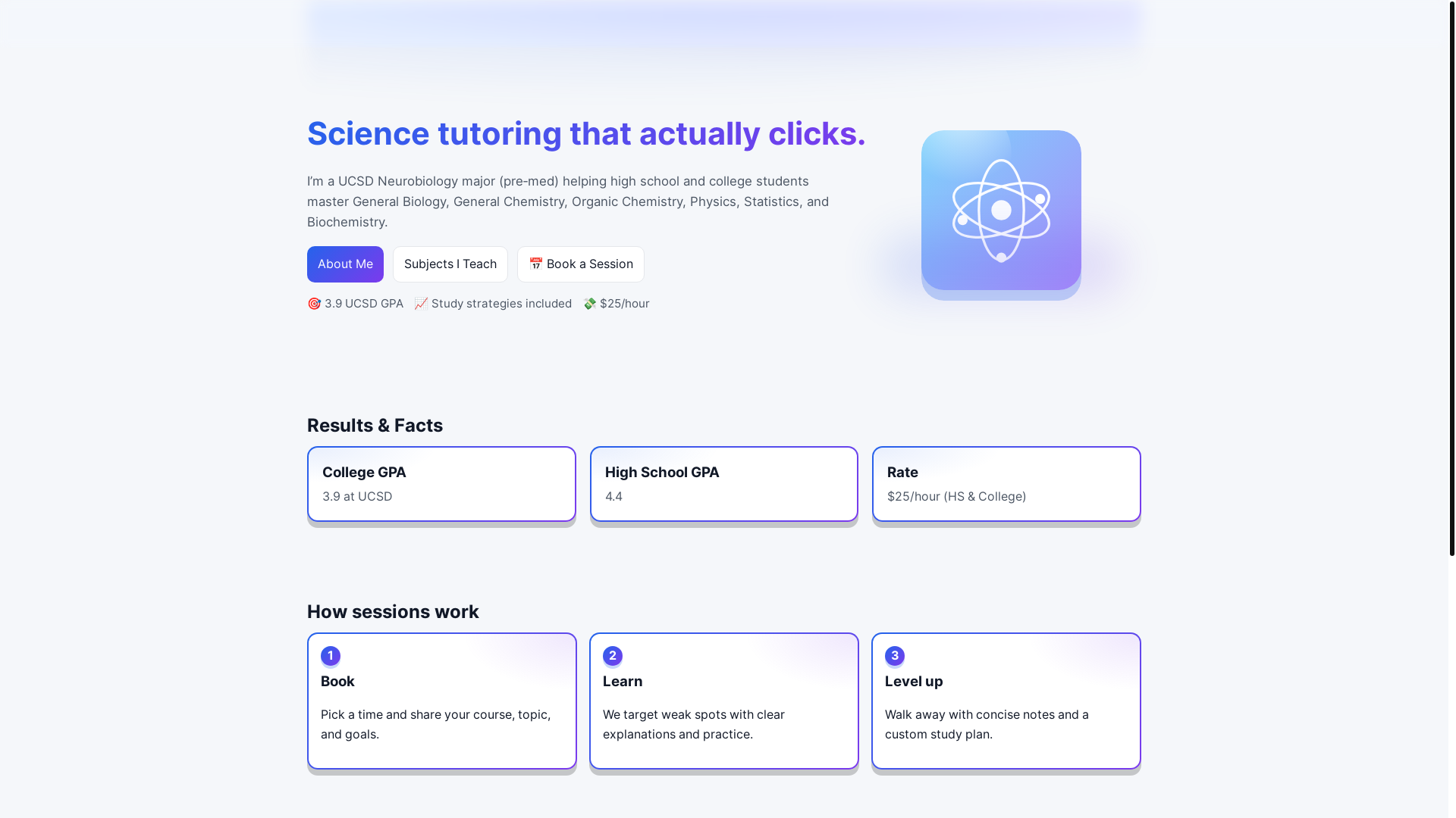 website screenshot of https://inderveerstem.com/