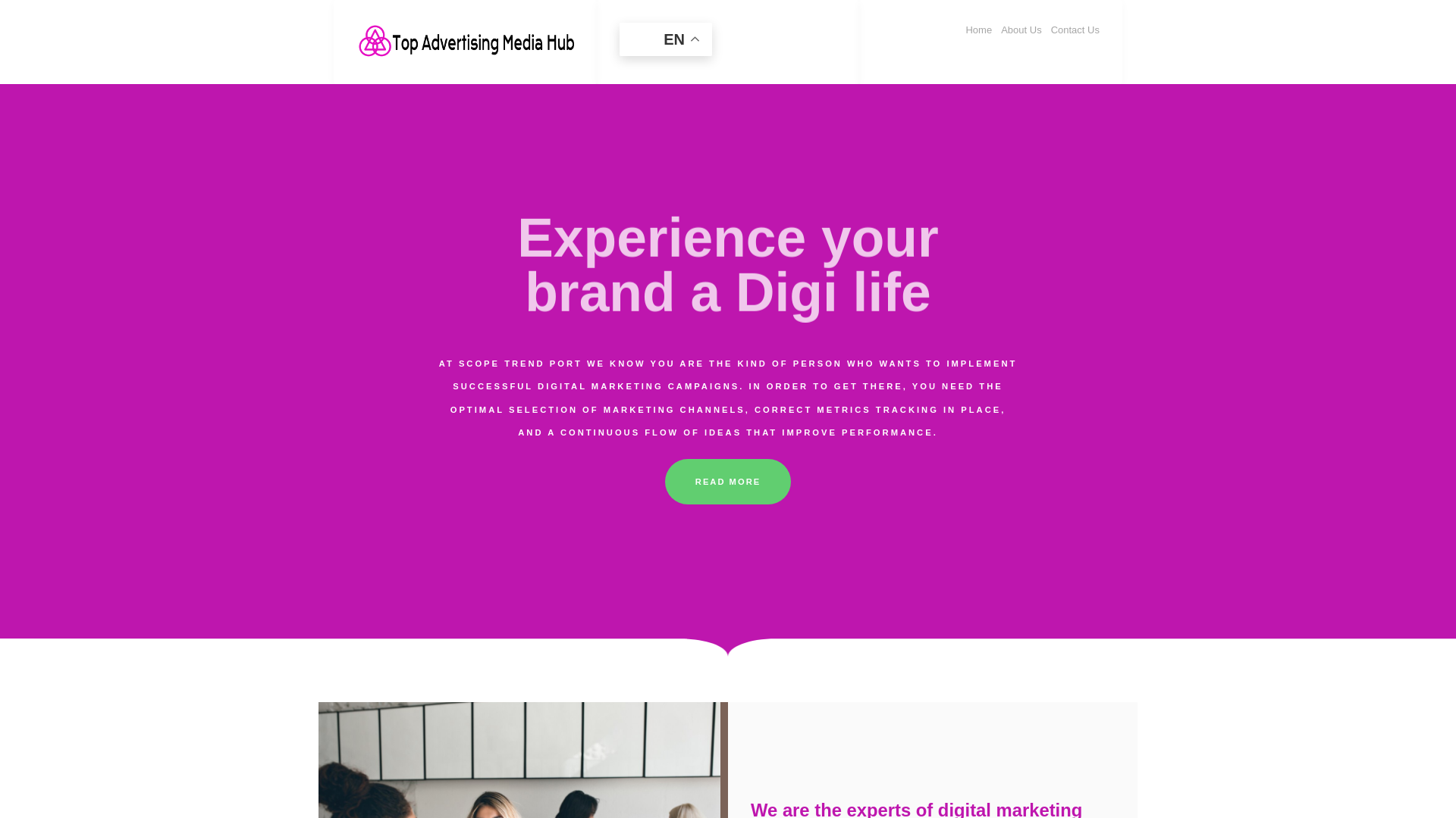 website screenshot of https://scopetrendport.com/