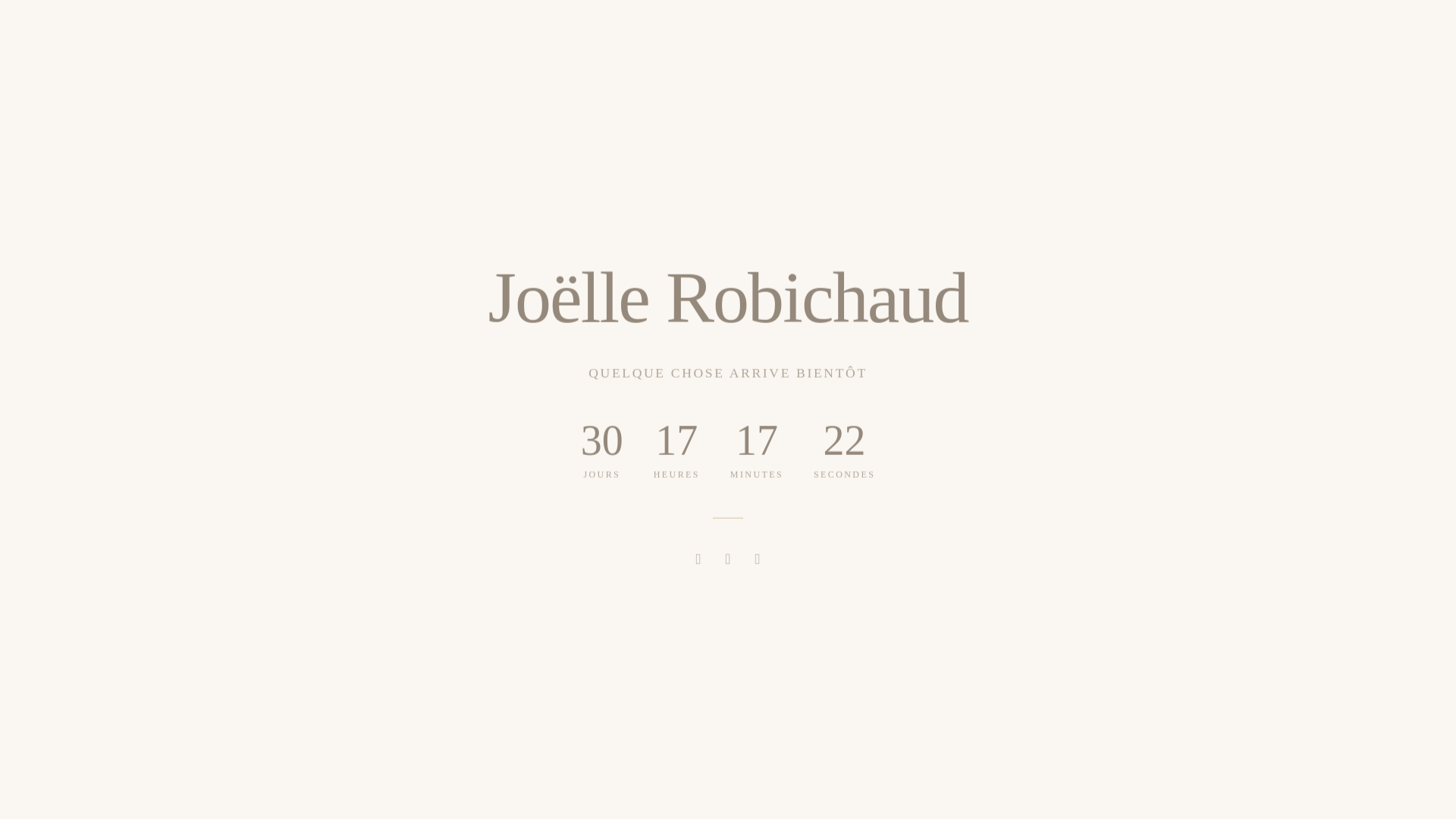 website screenshot of https://joellerobichaud.ca/