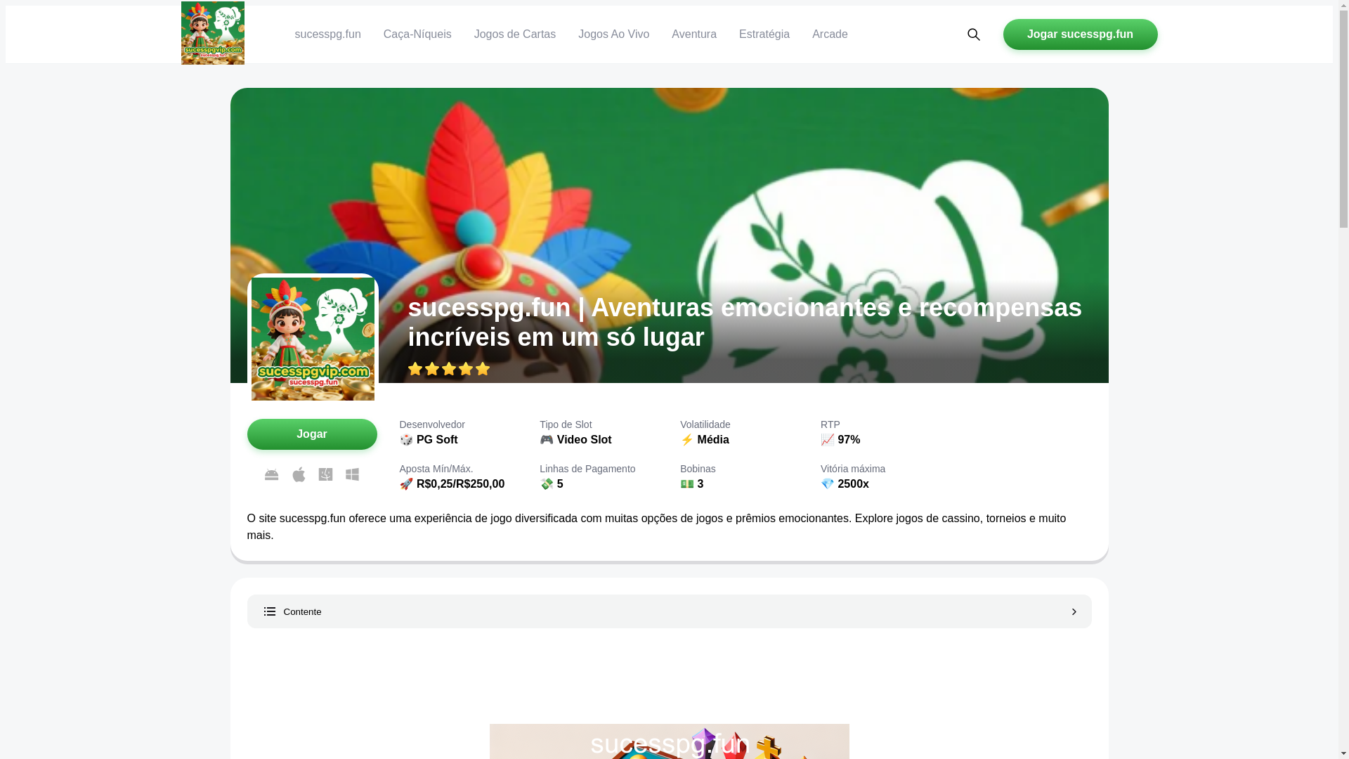 website screenshot of https://sucesspgvip.com/