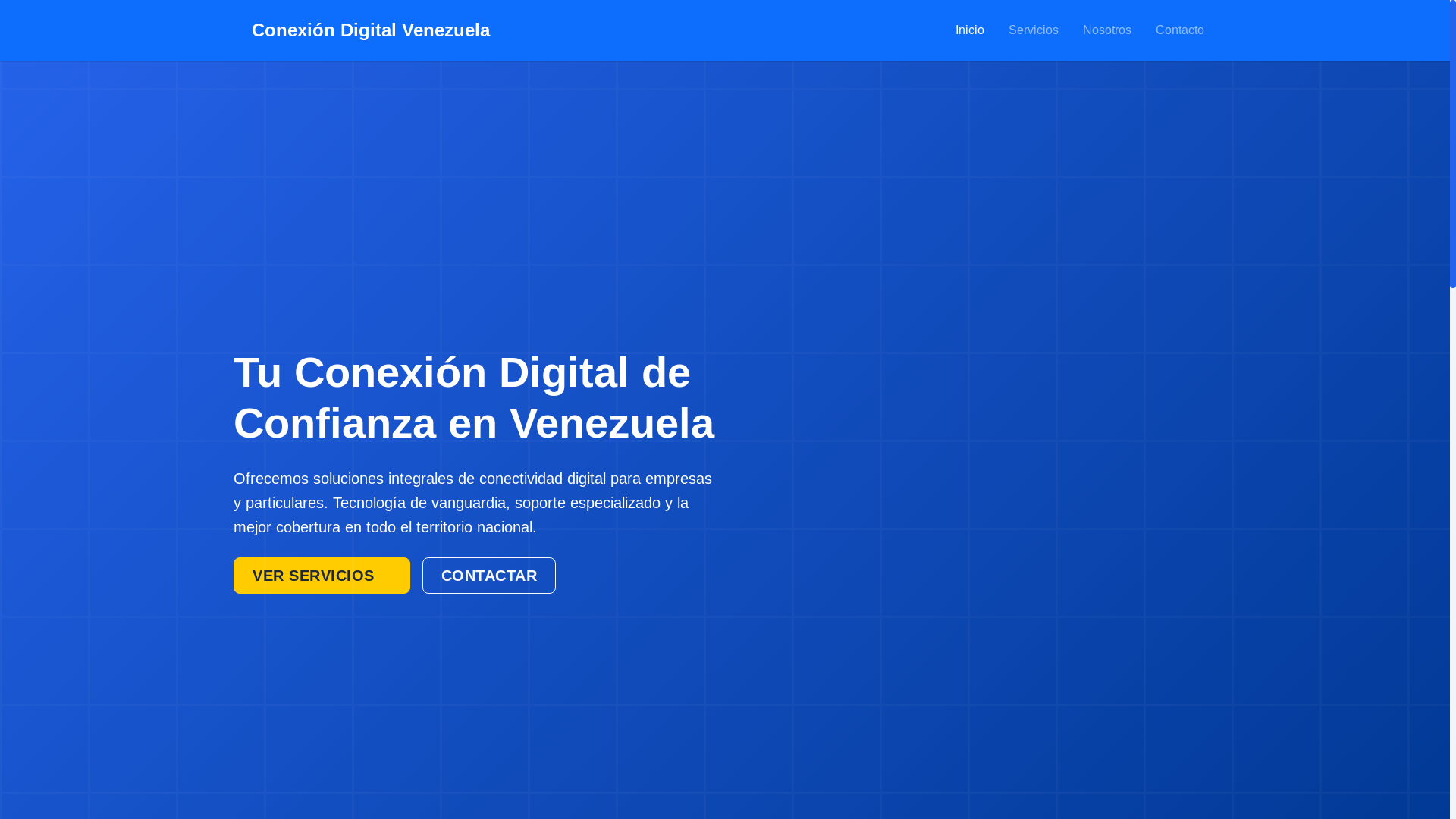 website screenshot of https://conexiondigitalvenezuela.info/