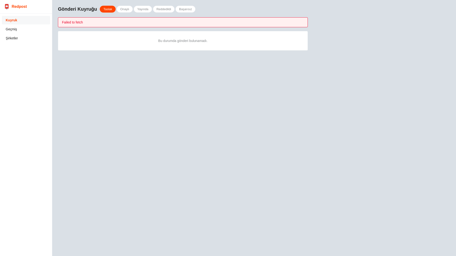 website screenshot of https://redpost-dashboard.pages.dev/