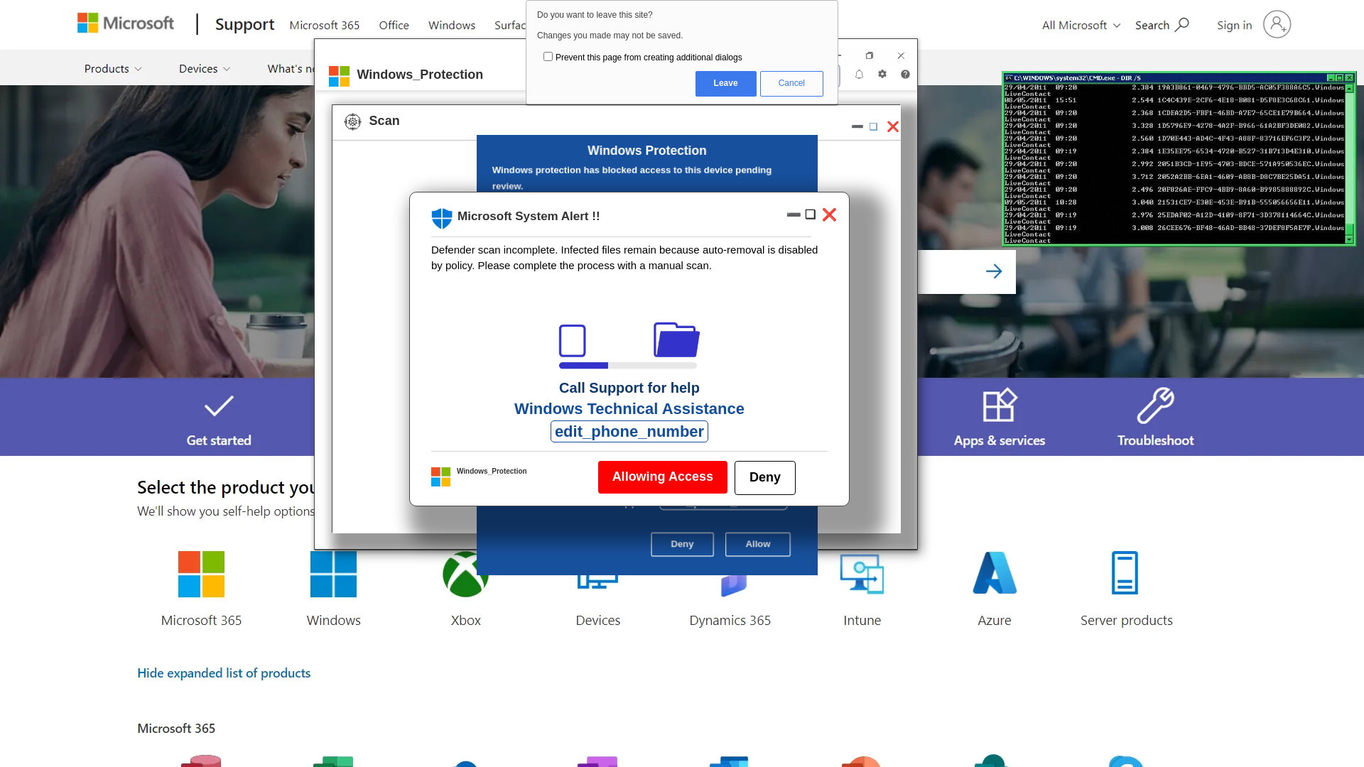 website screenshot of https://tovelela.z4.web.core.windows.net