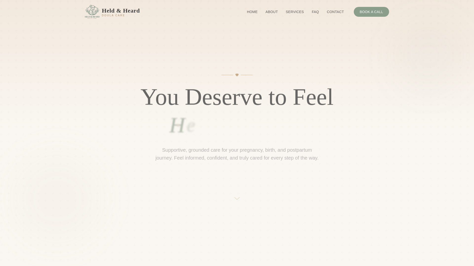 website screenshot of https://heldandheardcare.com/
