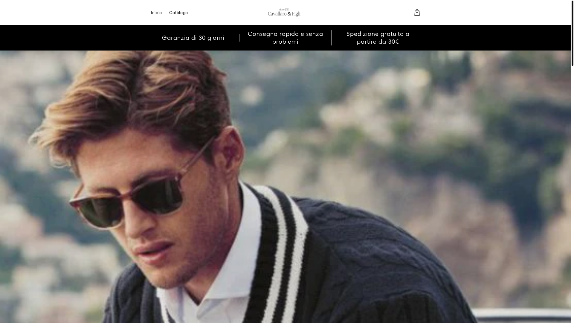 website screenshot of https://cavallaroefigli.shop/