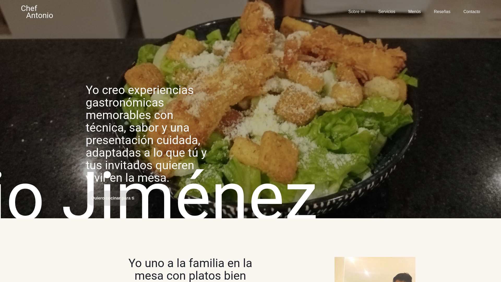 website screenshot of https://chefantoniojimenez.com/