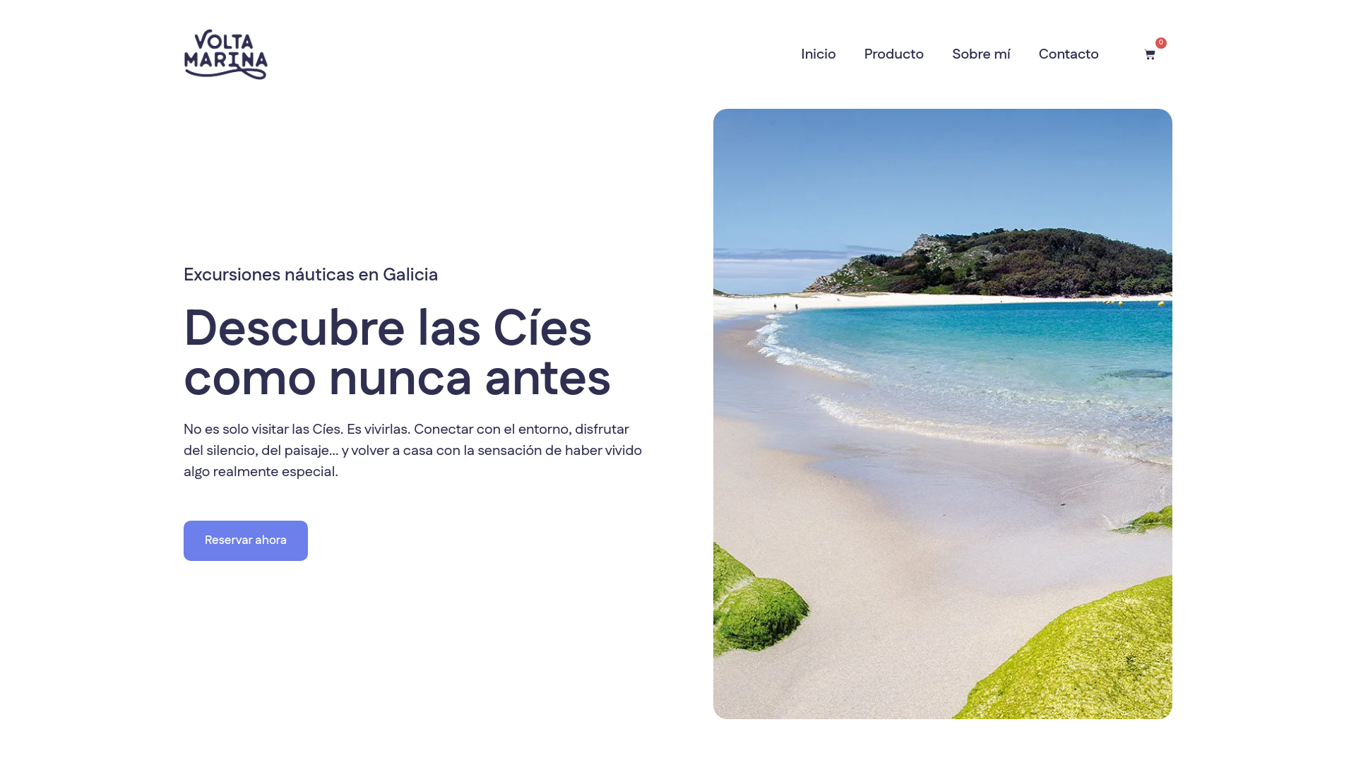 website screenshot of https://voltamarina.es/