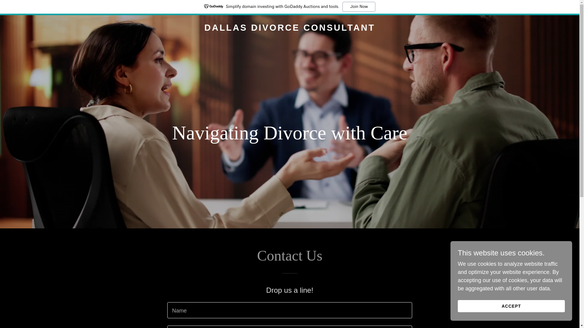 website screenshot of https://dallasdivorceconsultant.com/
