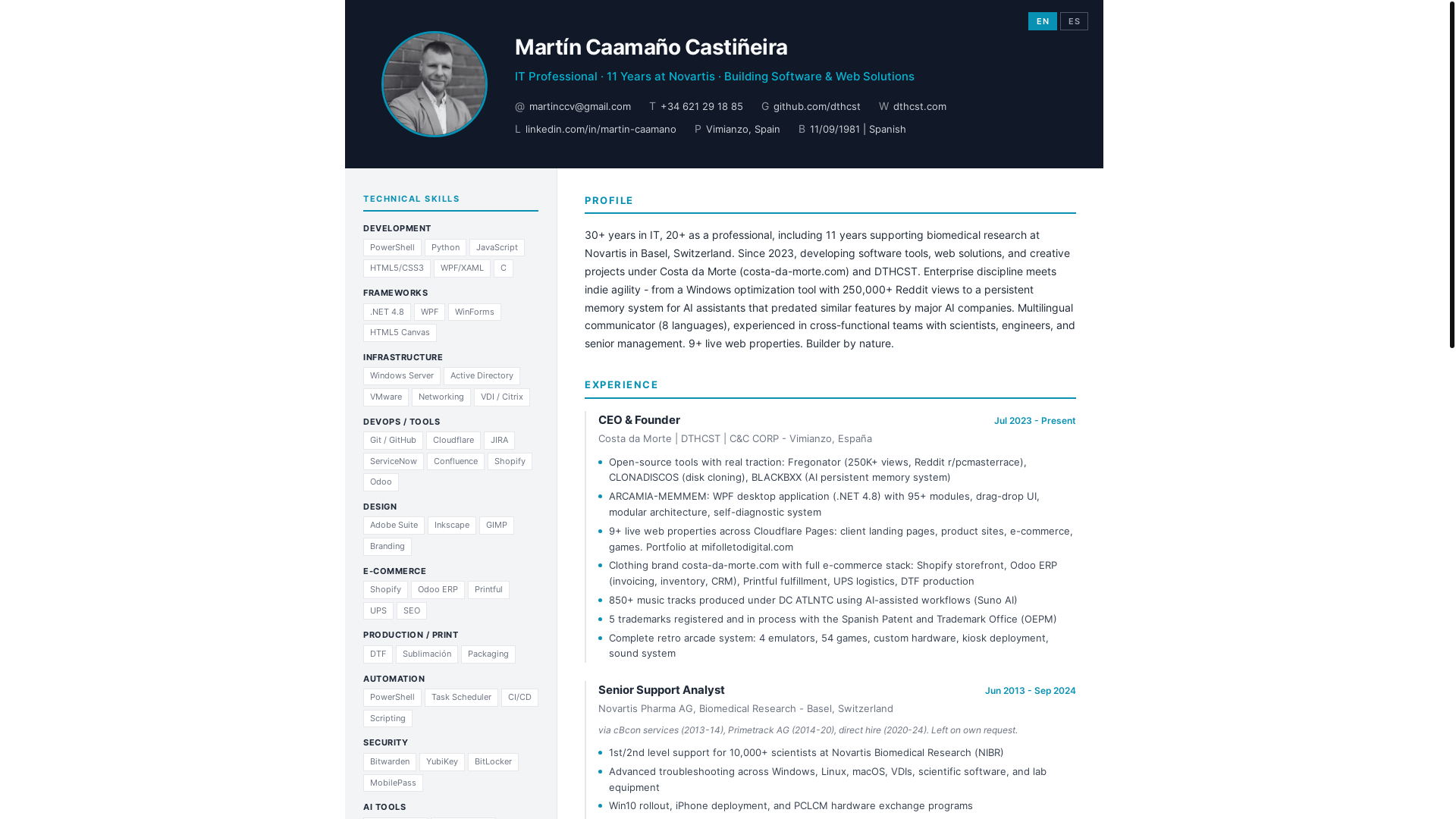 website screenshot of https://cv-dthcst.pages.dev/