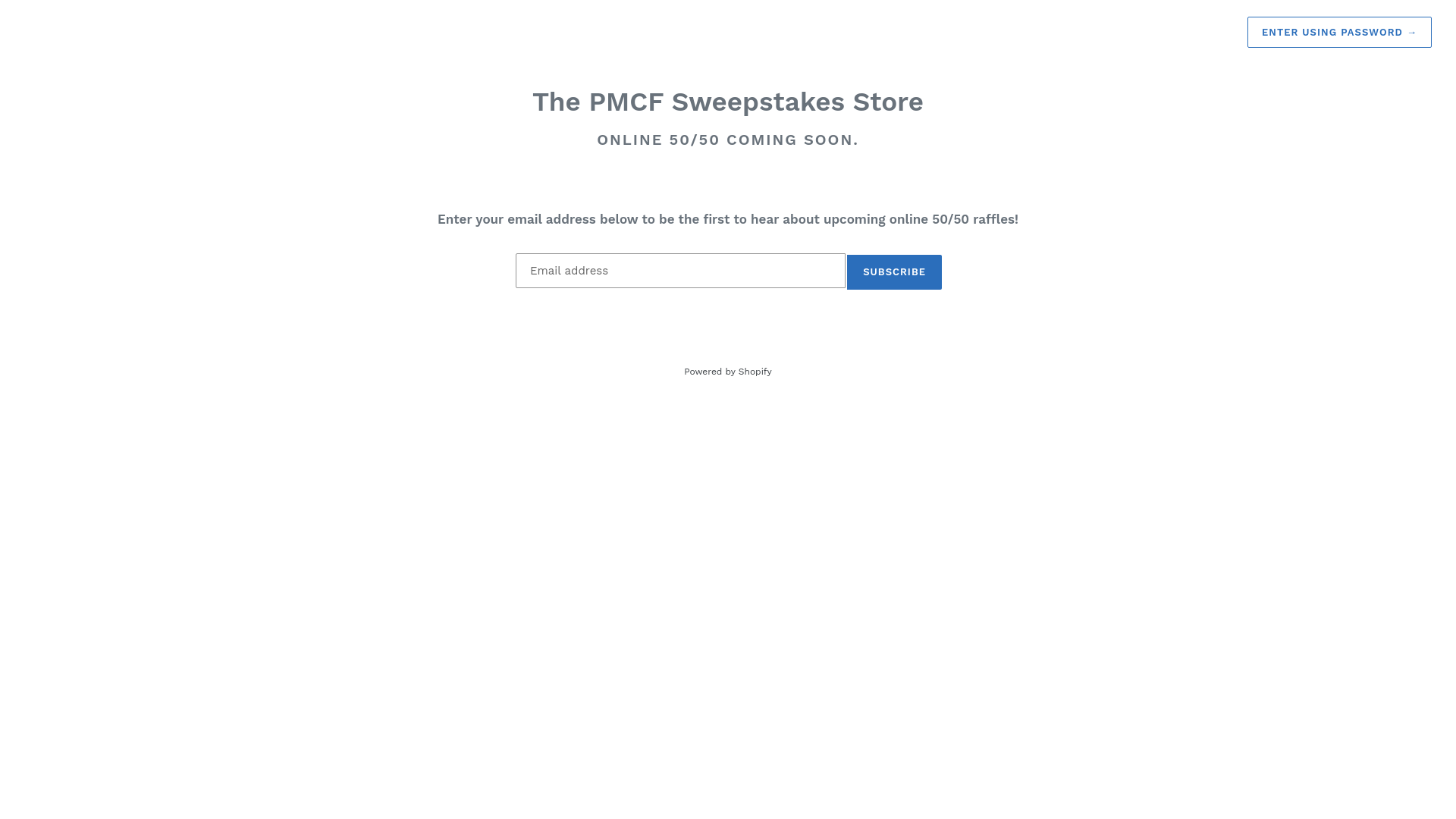 website screenshot of https://pmcfsweepstakes.ca/