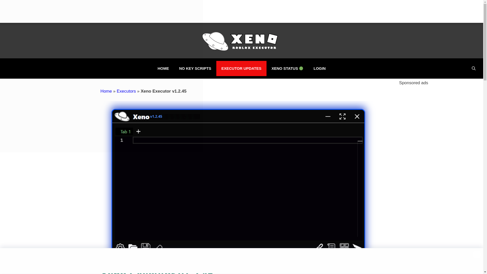 website screenshot of https://xenoexecutor.live/xeno-executor-v1-2-45/