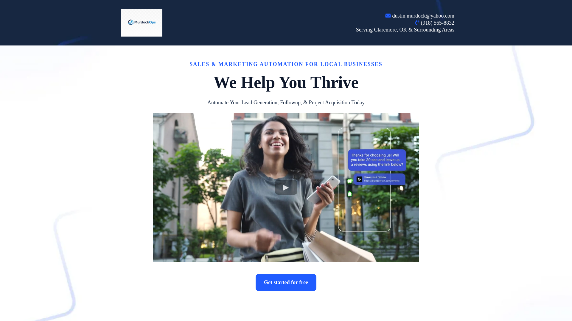 website screenshot of https://murdockops.com/