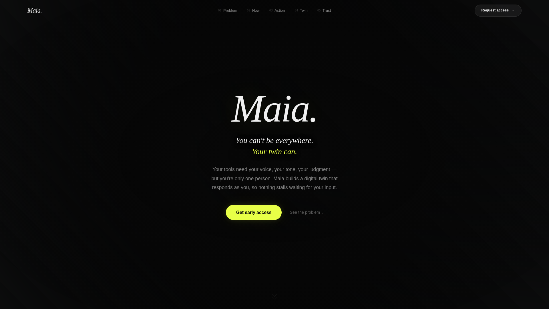 website screenshot of https://maia-landing.pages.dev/