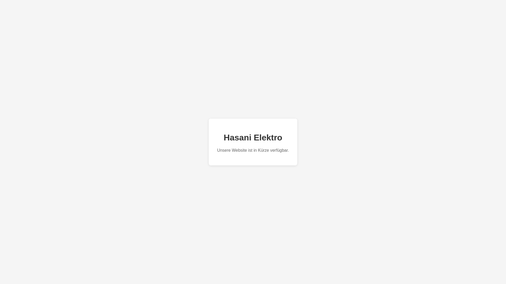 website screenshot of https://hasani-elektro.de/