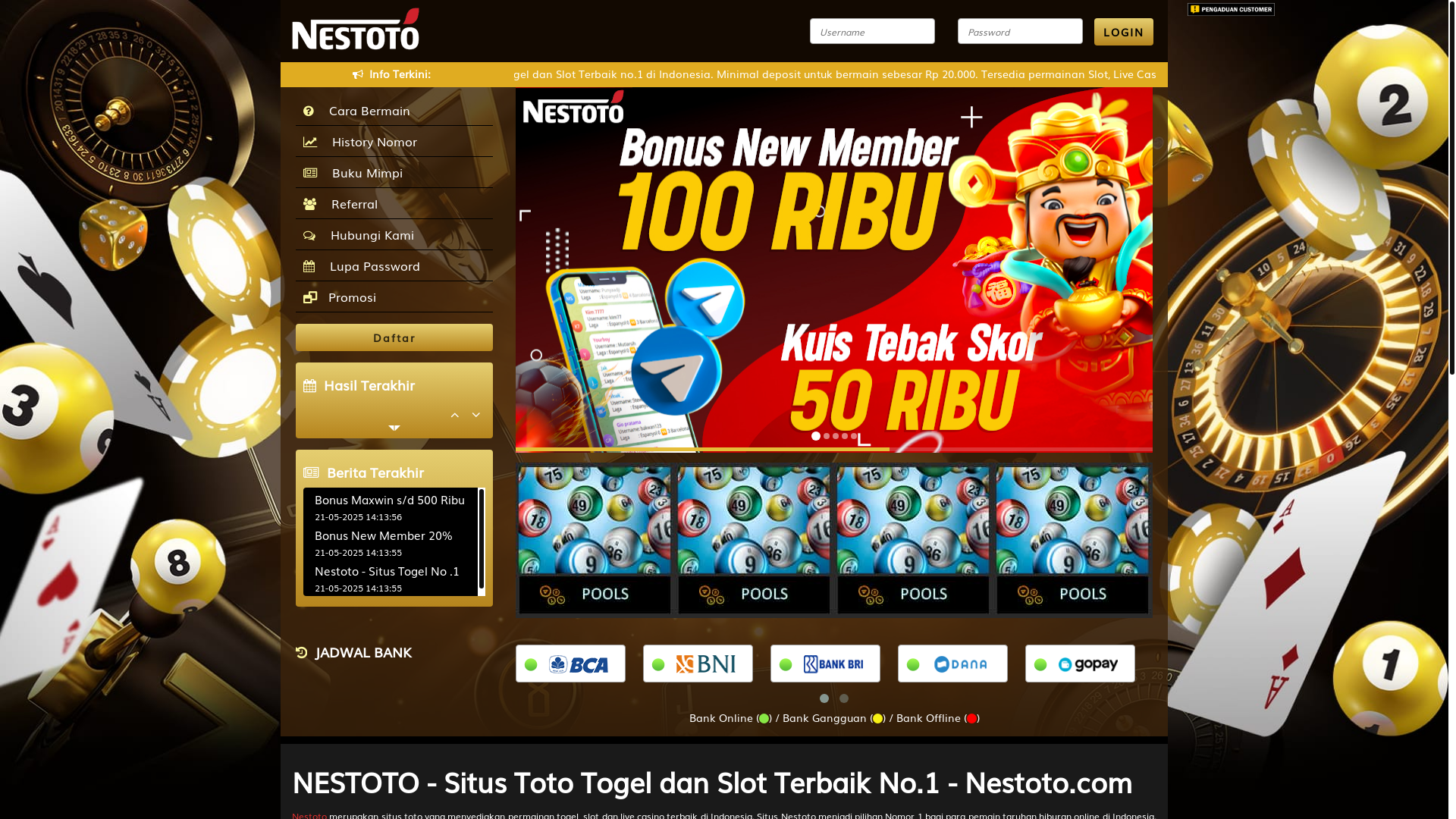 website screenshot of https://nestoto-rezeki.fit/