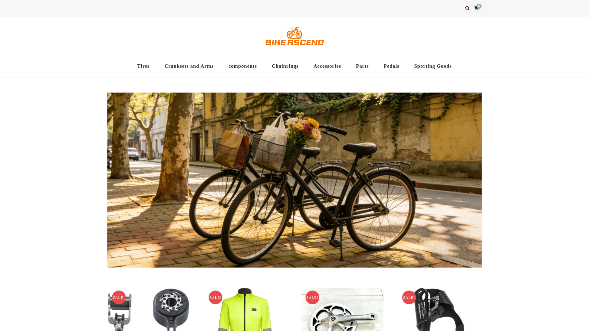 website screenshot of https://bikeascend.com/