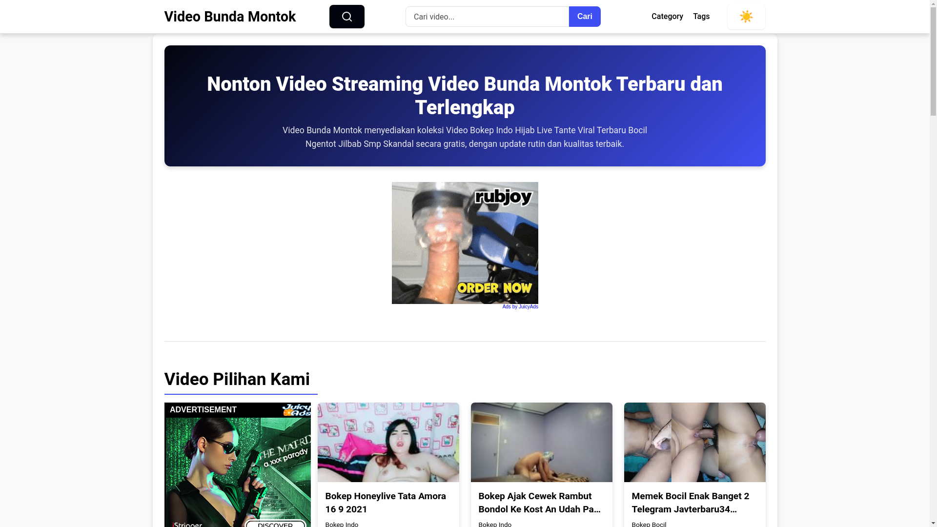 website screenshot of https://videobundamontok.pages.dev/