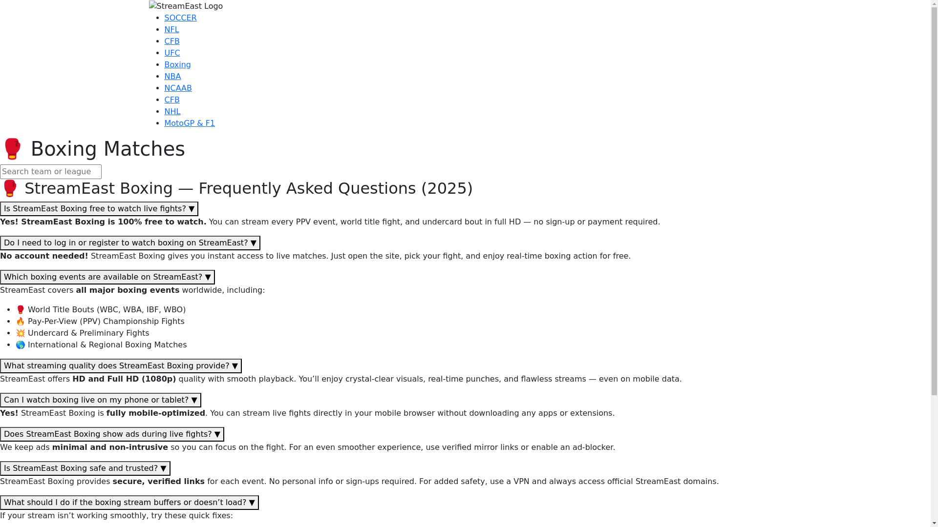website screenshot of https://boxing-streameast.pages.dev/