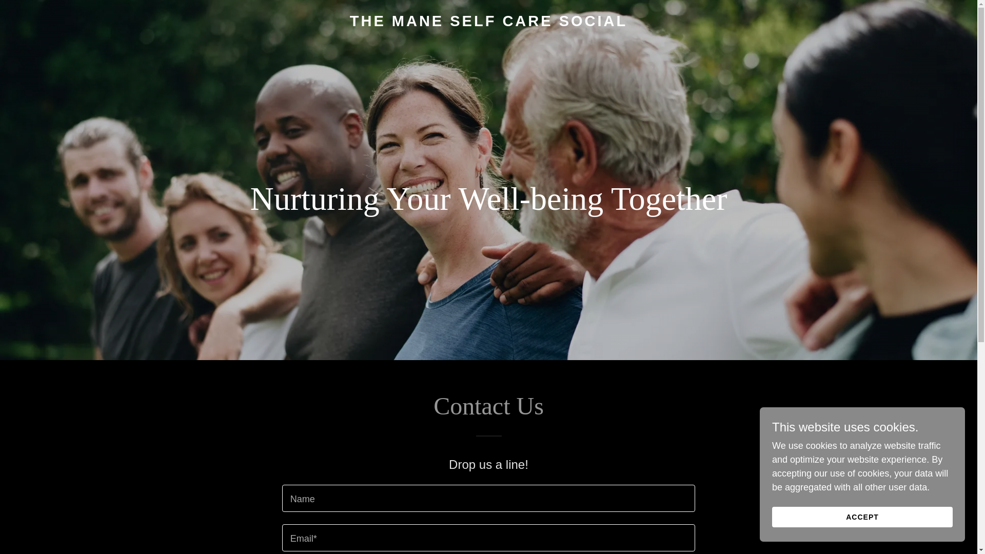 website screenshot of https://themaneselfcaresocial.com/