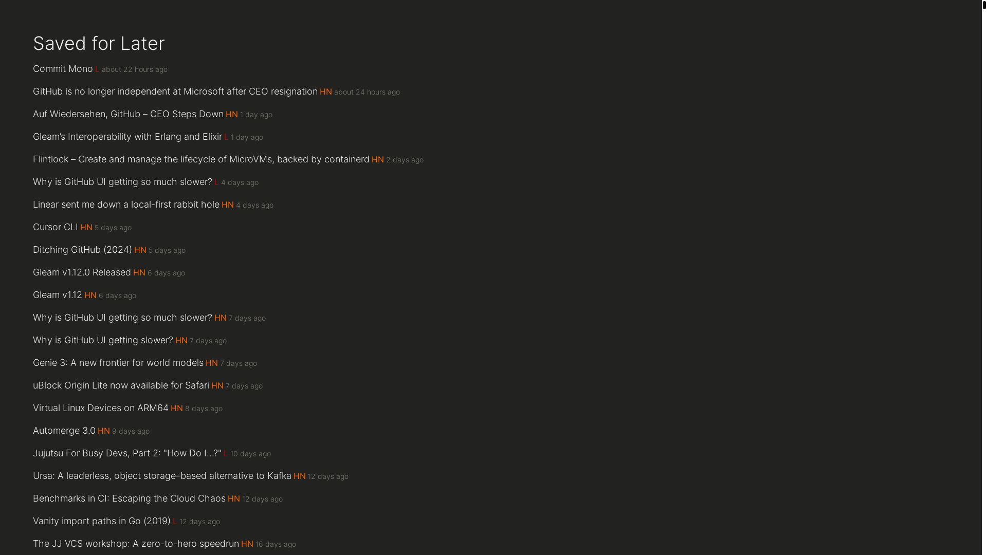 website screenshot of https://saved-for-later.pages.dev/