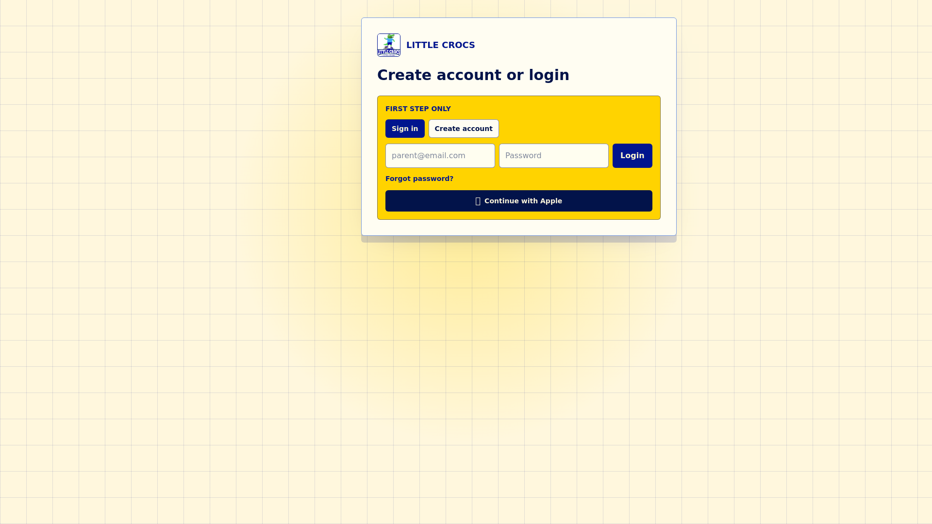 website screenshot of https://crocsbookings.com/