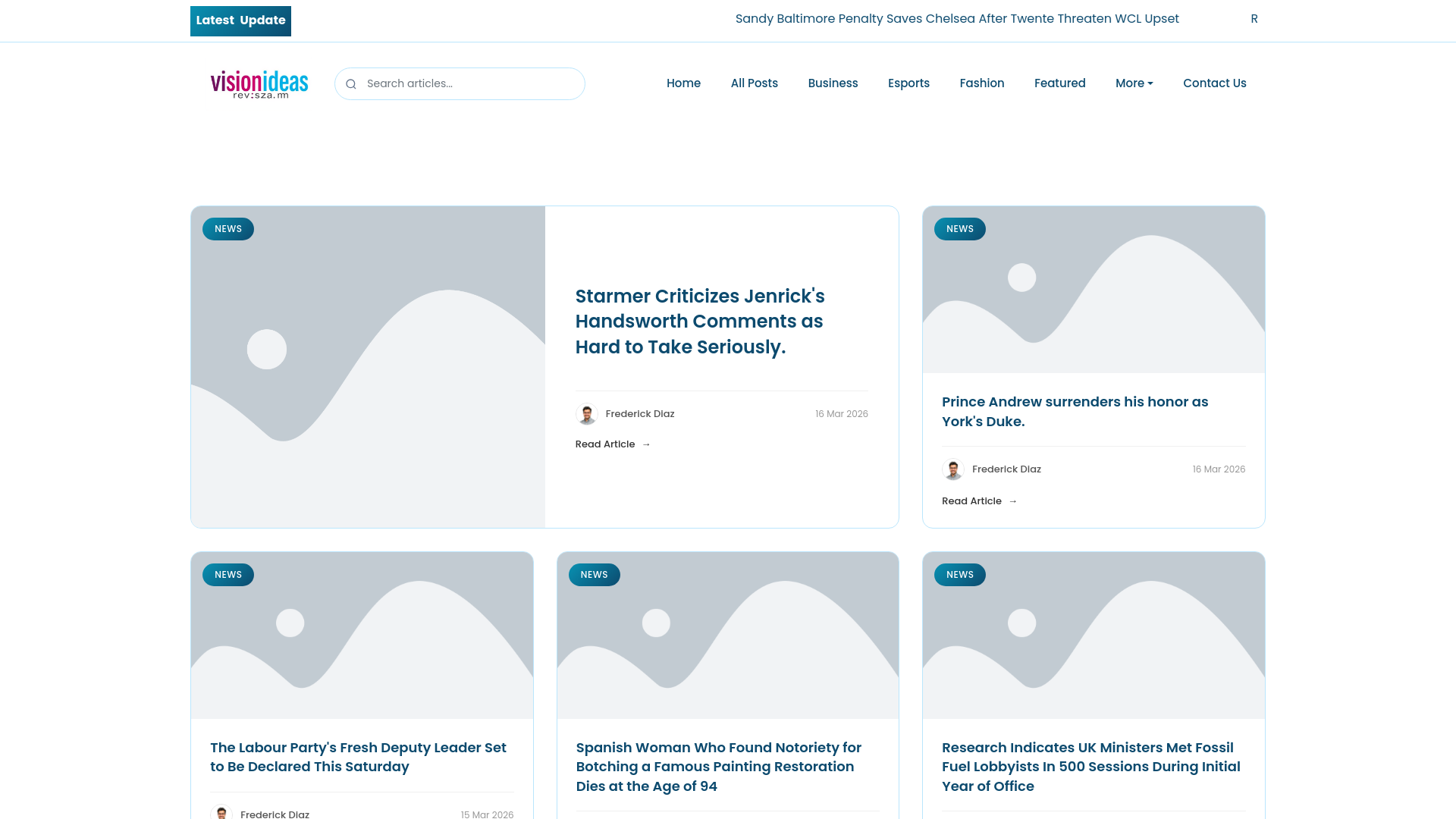 website screenshot of https://visionideasrevista.mx/