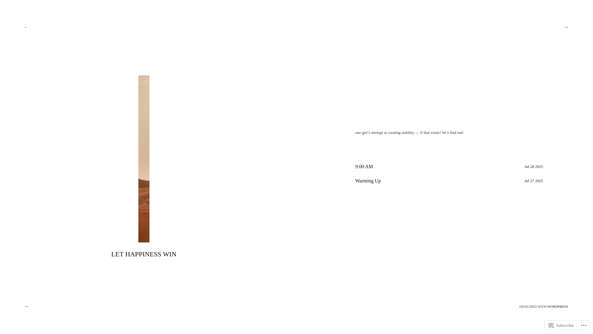 website screenshot of https://lethappinesswin.blog/