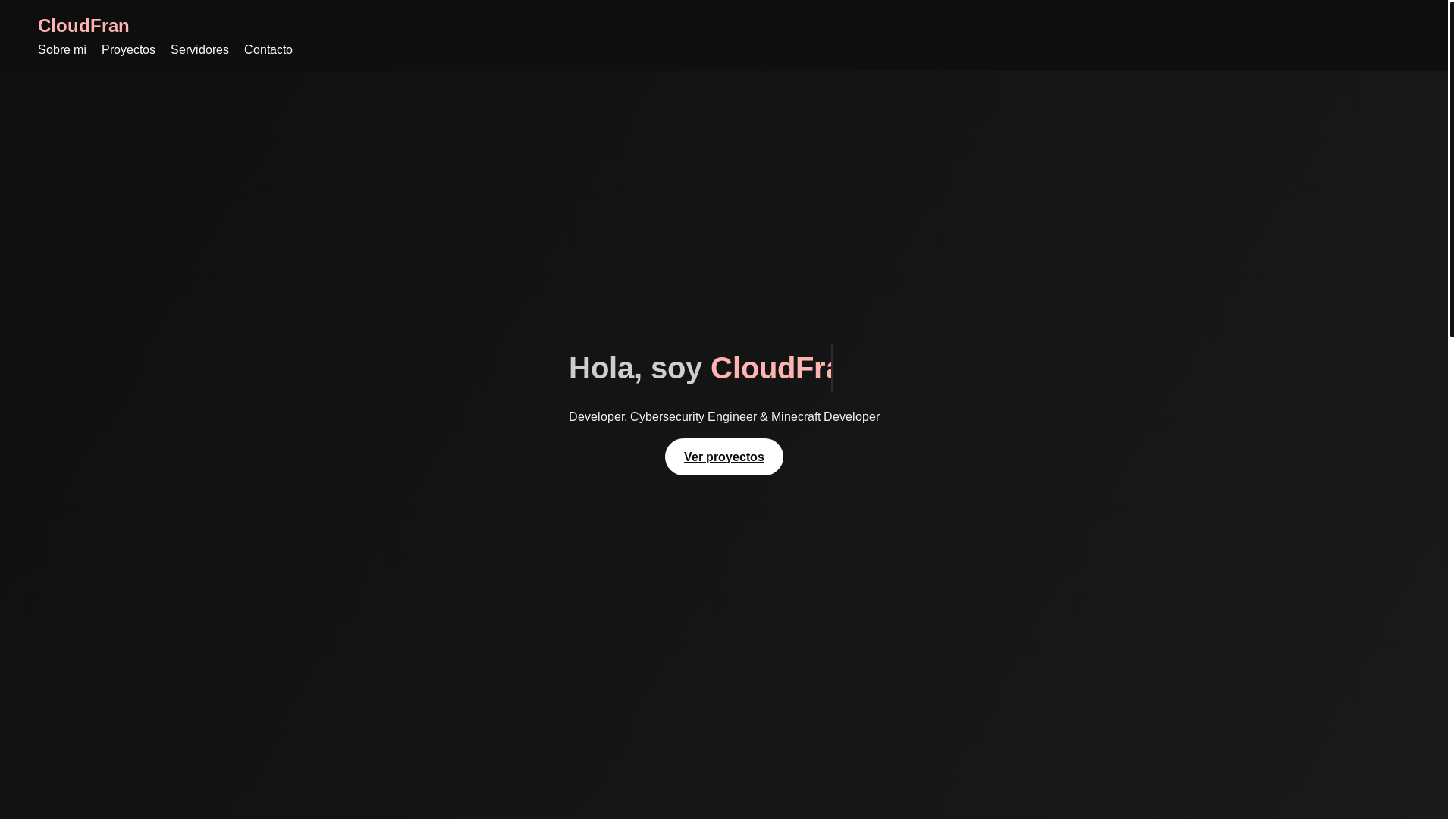 website screenshot of https://cloudfrandev.pages.dev/