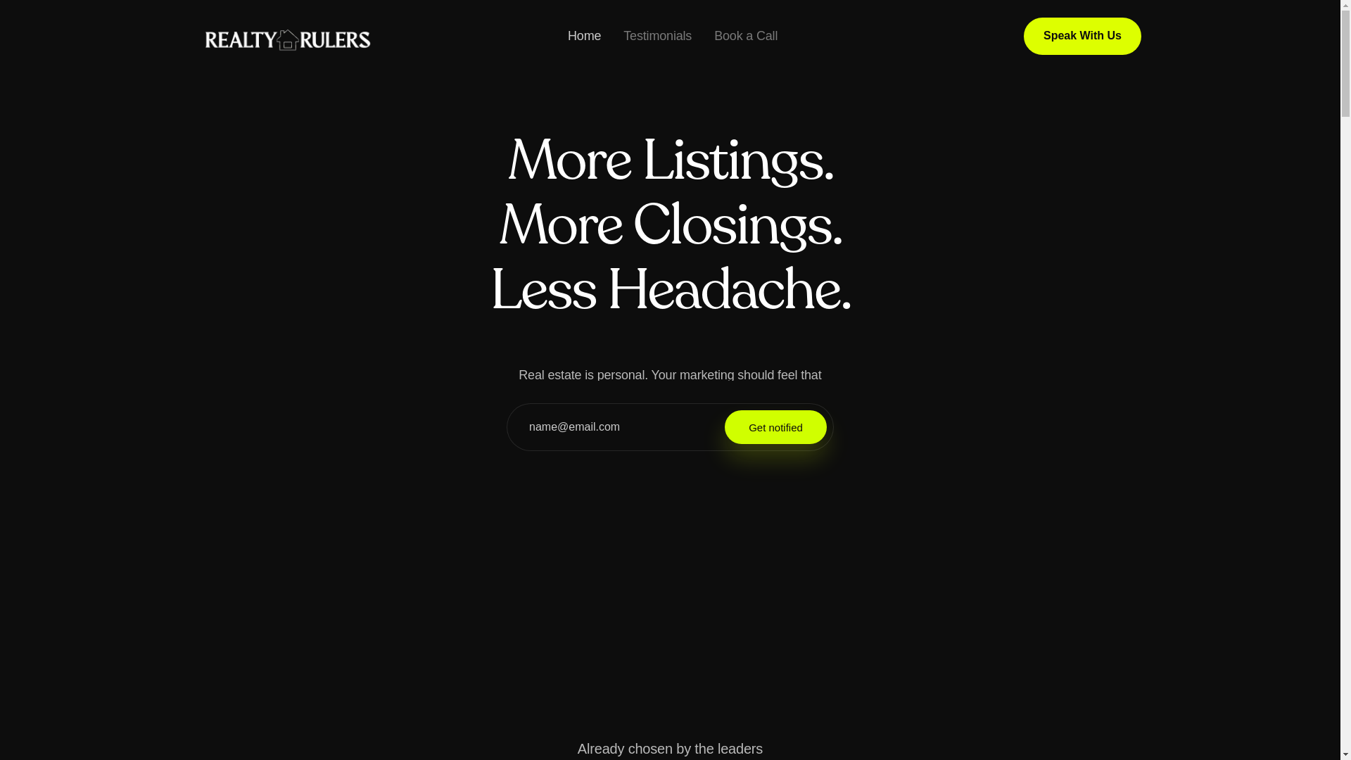 website screenshot of https://realtyrulerslevel.help/