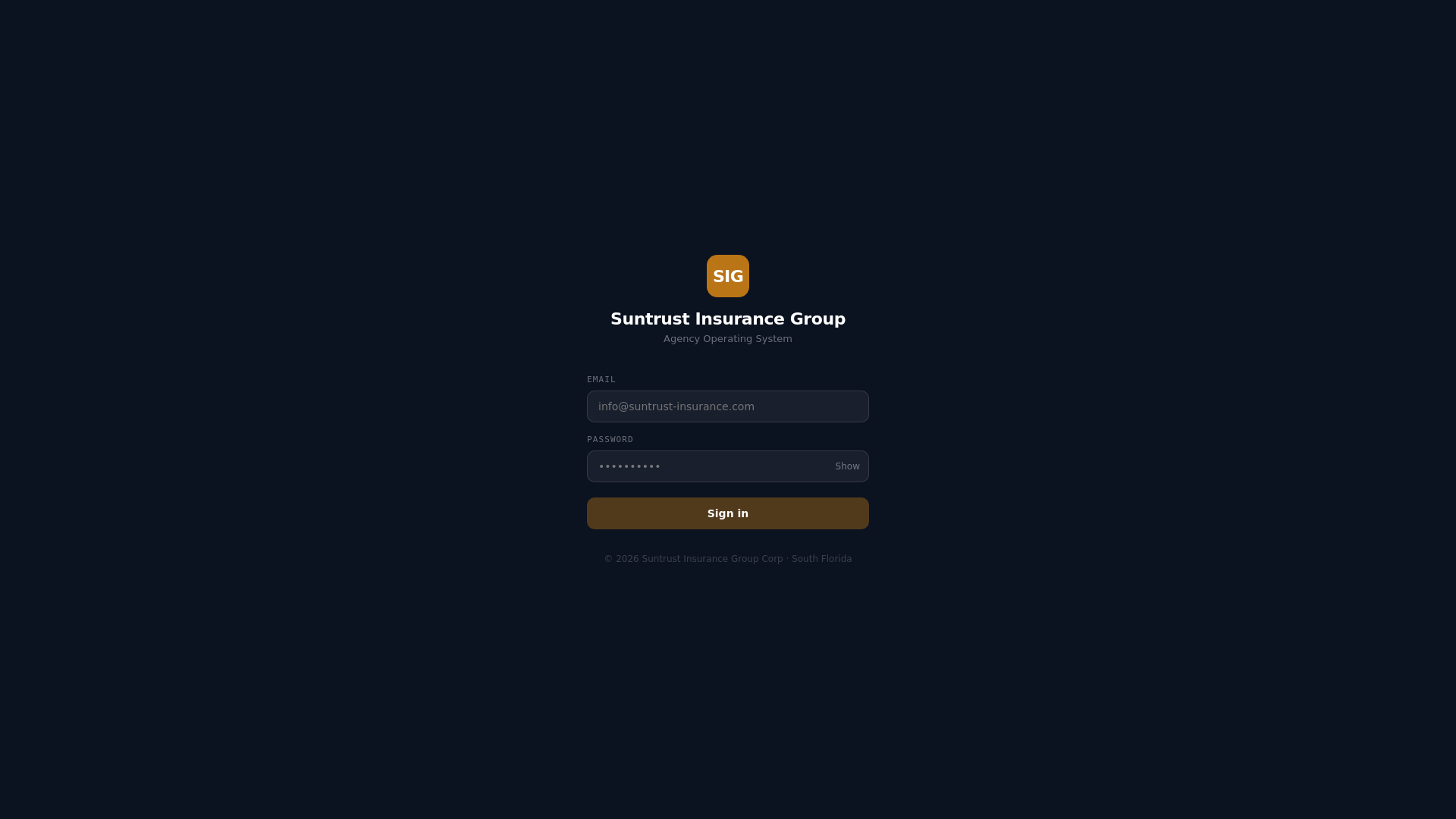 website screenshot of https://sig-dashboard.pages.dev/