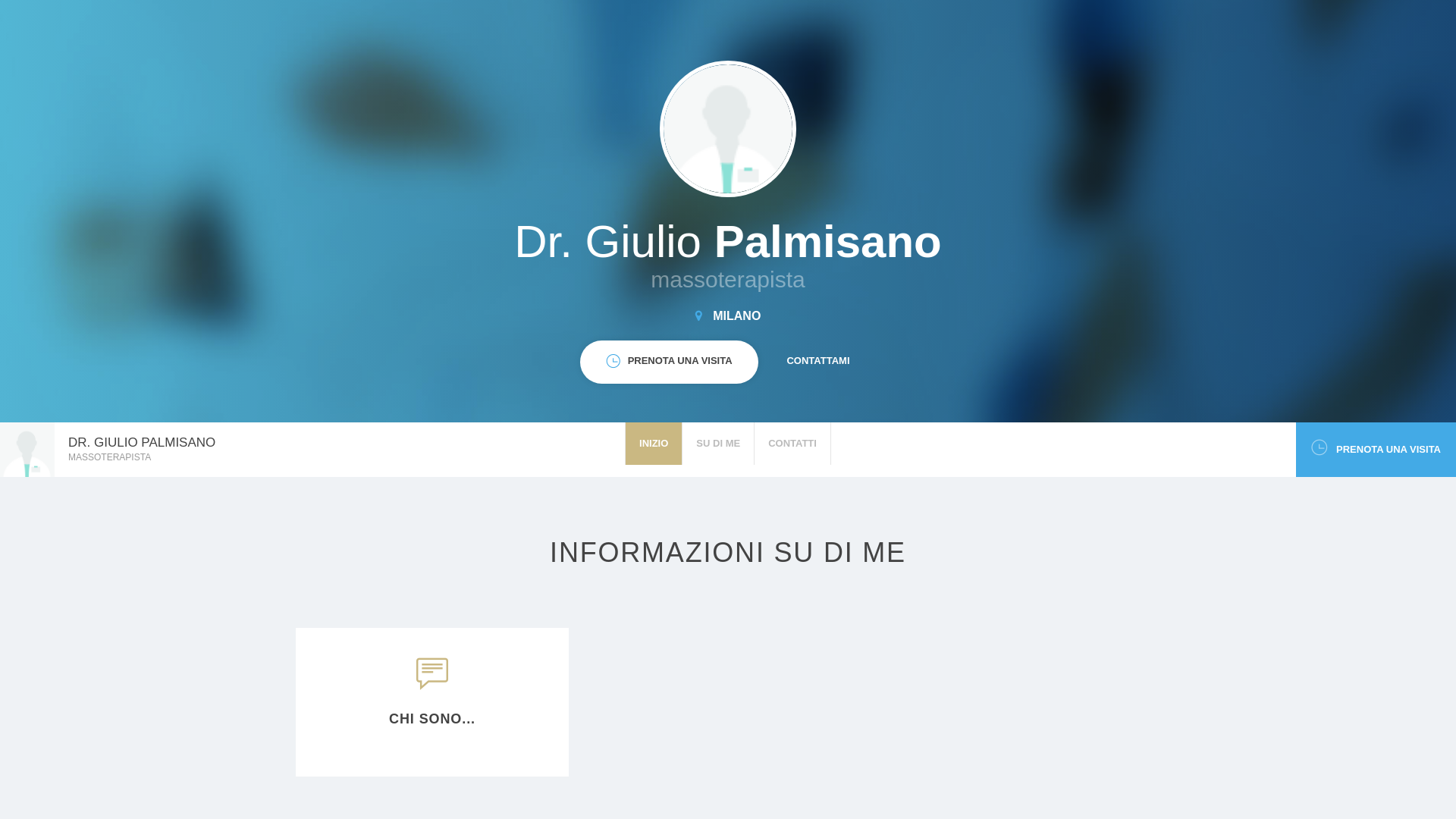 website screenshot of https://giuliopalmisanomassoterapista.com/