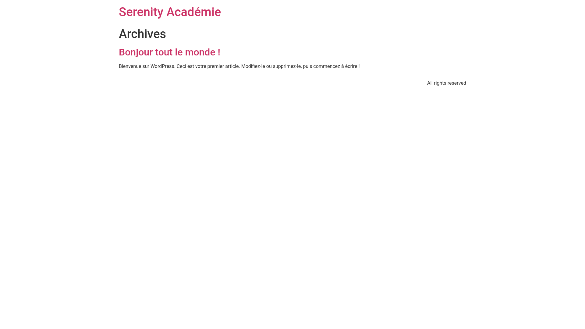 website screenshot of https://serenity-academie.fr/