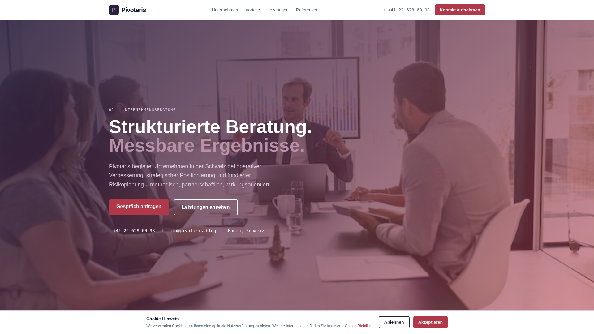 website screenshot of https://pivotaris.blog/