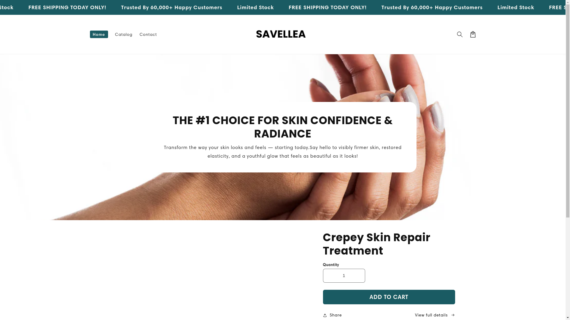website screenshot of https://savellea.com/